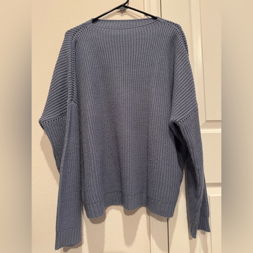 Boutique Merino Wool Chunky Knit Sweater – Size L/XL